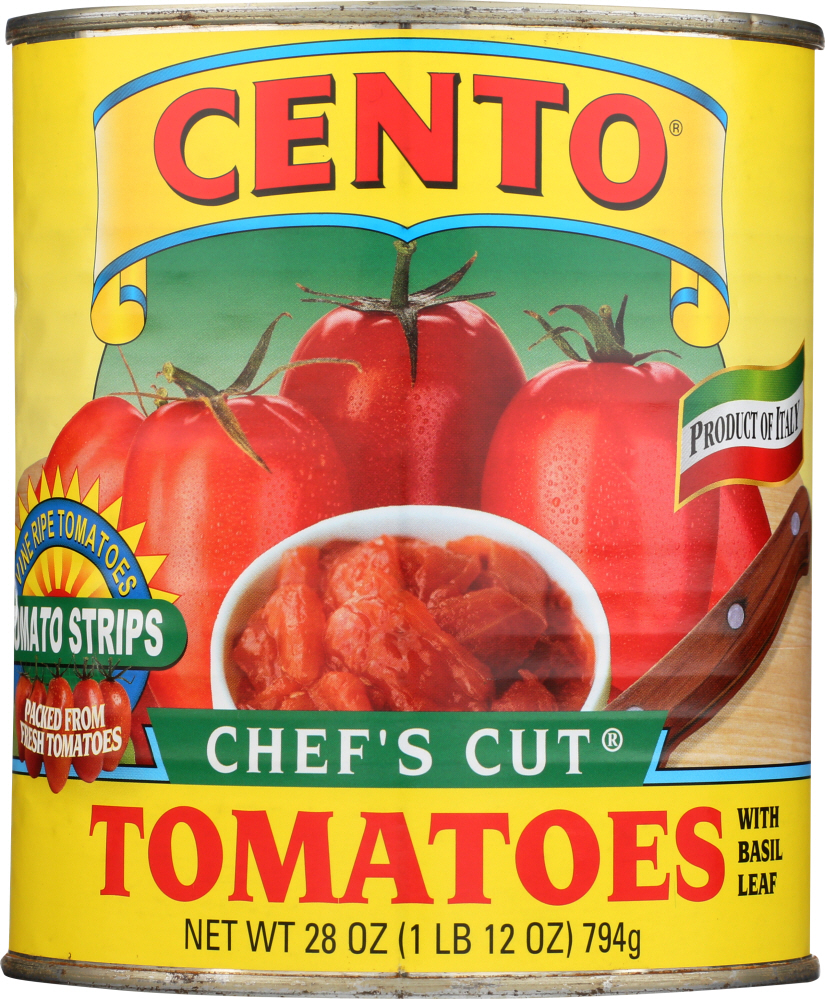 CENTO: Chef’s Cut Tomatoes, 28 oz - 0070796300042