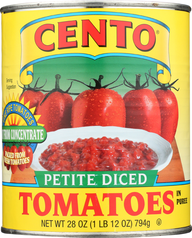 CENTO: Petite Diced Tomatoes, 28 oz - 0070796300059