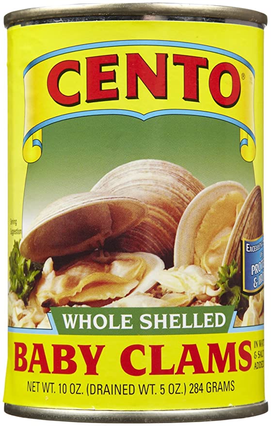 Cento, Whole Shelled Baby Clams - 070796806018