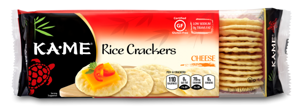 KA ME: Cheese Rice Crackers, 3.5 oz - 0070844001037