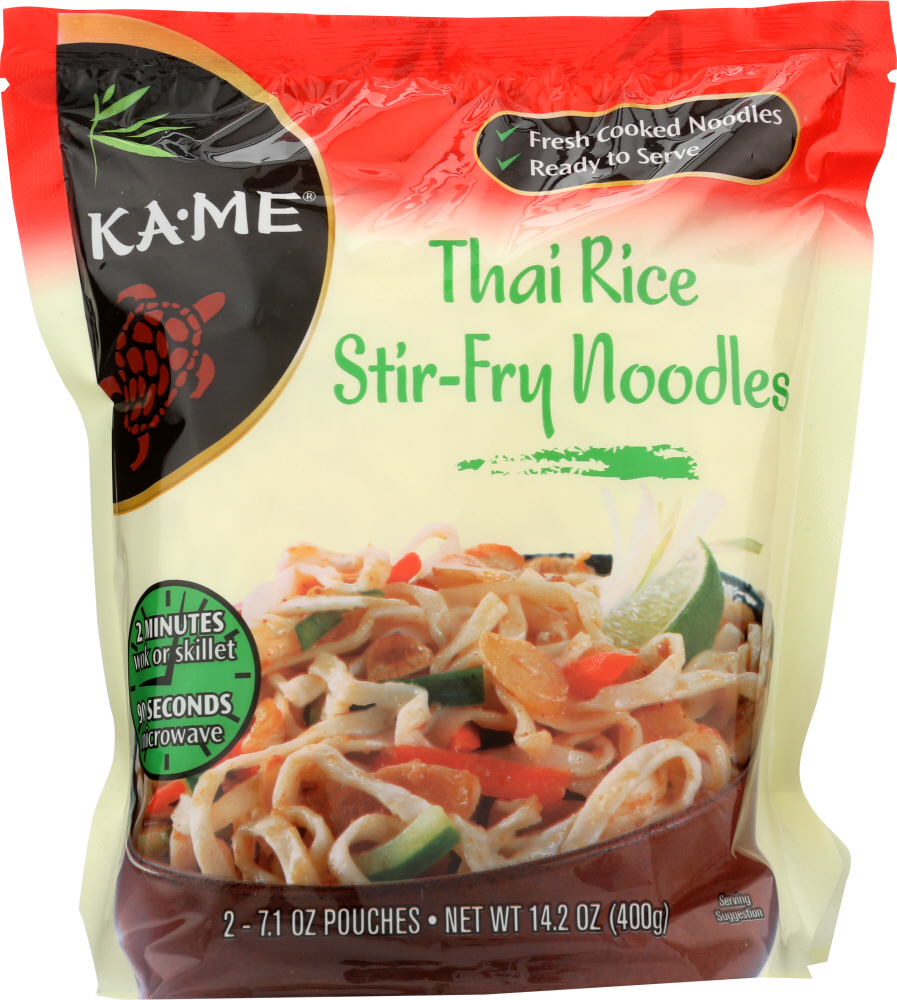 KA ME: Noodle Pack of 2 Stir Fry Thai Rice, 14.2 oz - 0070844705560