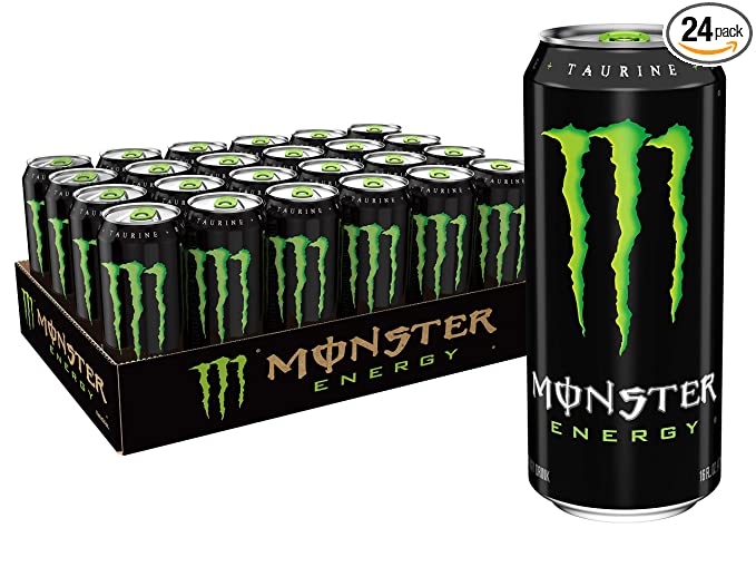  Monster Energy Drink, 16 Fluid Ounce (Pack of 24)  - 070847810162