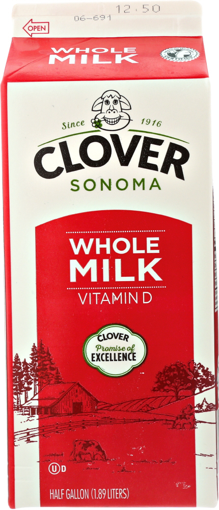 CLOVER SONOMA: Whole Milk Vitamin D, 64 oz - 0070852101002