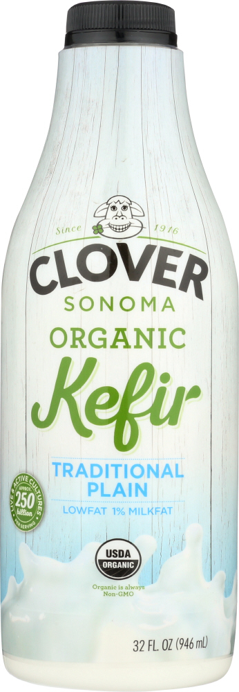 CLOVER SONOMA: Organic Kefir Traditional Plain, 32 oz - 0070852991474