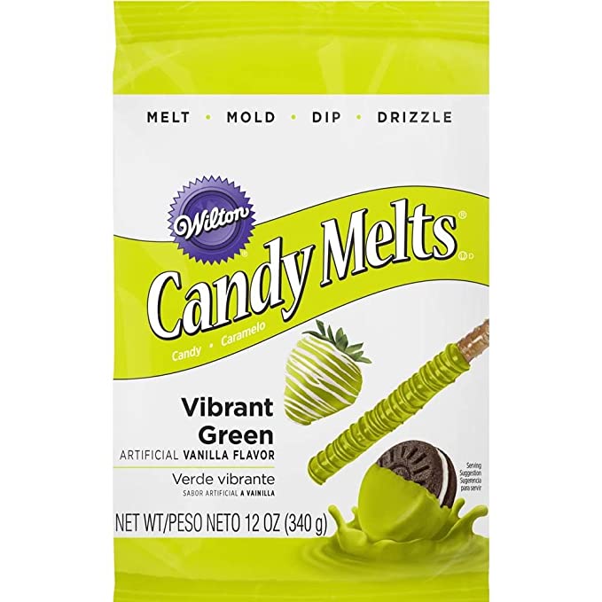  Wilton 1911-421 Candy Melts, 12-Ounce, Vibrant Green  - 070896004215