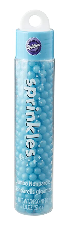  Wilton 710-9972 Hanging Skinny Blue Jumbo Nonpareils  - 070896199720