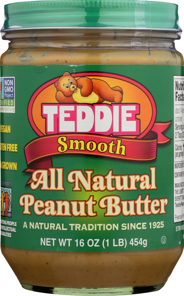 Teddie, Smooth Old Fashioned All Natural Peanut Butter - 071018010183