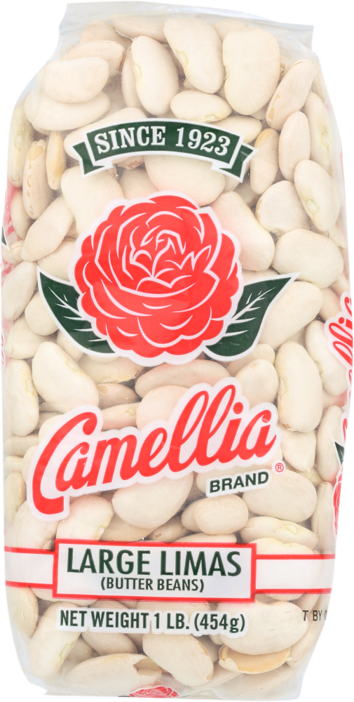 CAMELLIA: Dried Bean Limas Large, 16 oz - 0071054000049