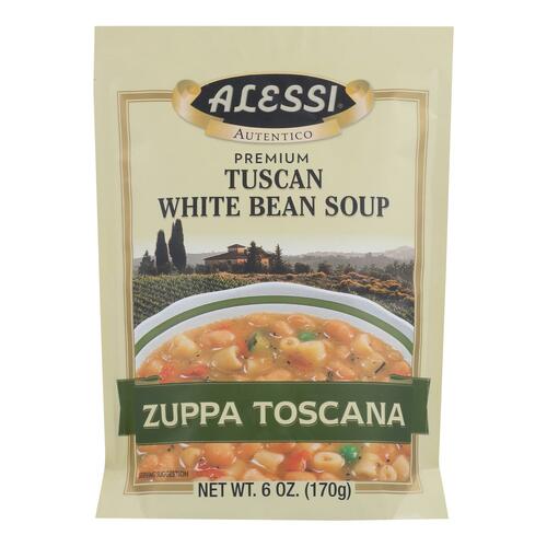 ALESSI: Tuscan White Bean Soup, 6 oz - 0071072003749