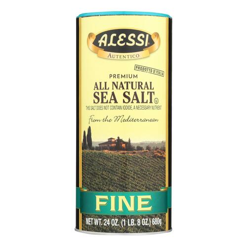 Alessi - Mediterranean Sea Salt - Fine - Case Of 6 - 24 Oz. - 071072012161