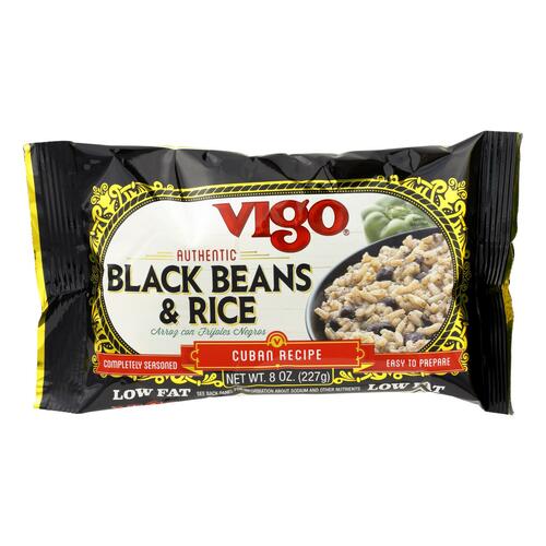  Vigo Authentic Black Beans & Rice, Low Fat, 8oz (Black Beans & Rice, Pack of 1)  - 071072012949