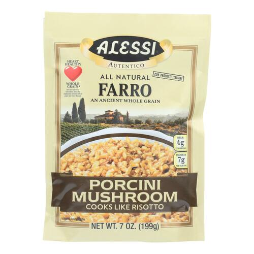 ALESSI: Farro Porcini Mushroom, 7 oz - 0071072801345