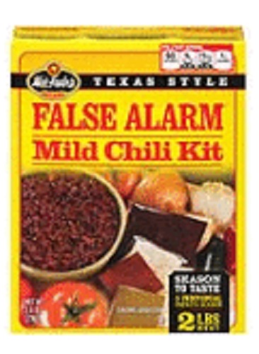 WICK FOWLERS: Chili Mix False Alarm Mild, 3.03 oz - 0071092000407