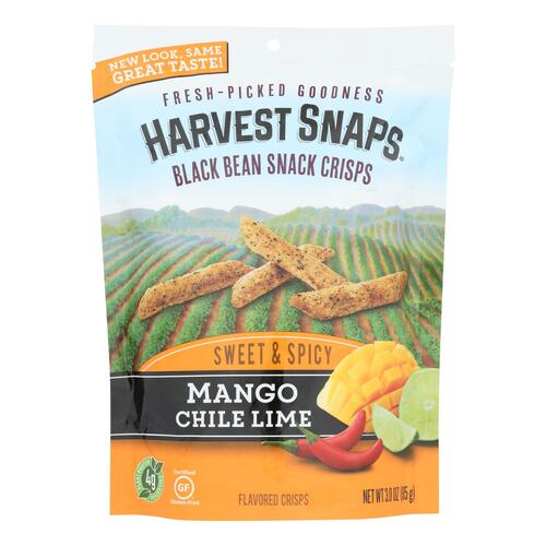 Calbee Snapea Crisp - Black Bean Crisps - Mango Chile Lime - Case Of 12 - 3 Oz - 0071146002319