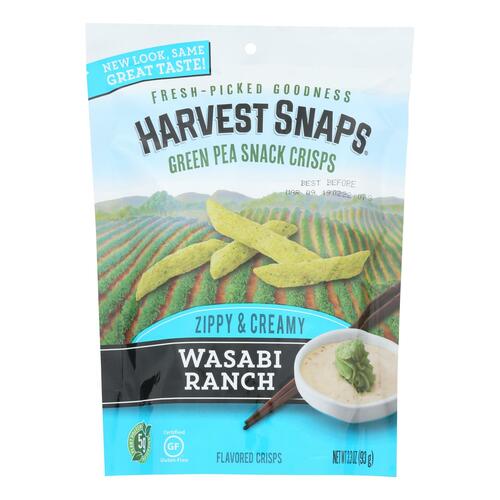 Wasabi Ranch Zippy & Creamy Green Pea Snack Crisps - 071146002470