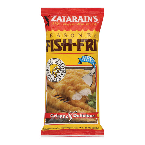Zatarain's Fish Fry- Seasoned - Case Of 12 - 10 Oz. - 071429010697