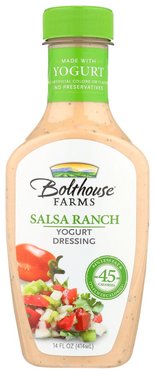 BOLTHOUSE: Salsa Ranch Yogurt Dressing, 14 oz - 0071464016104