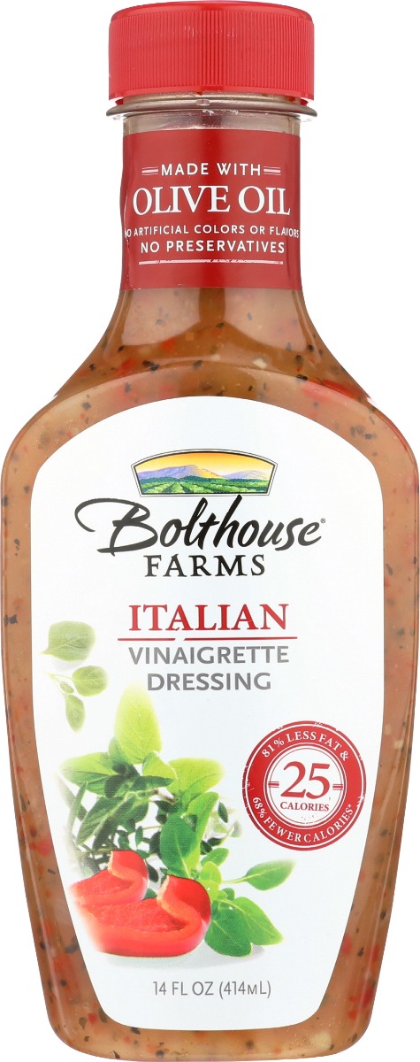 BOLTHOUSE: Italian Vinaigrette Dressing, 14 oz - 0071464016722