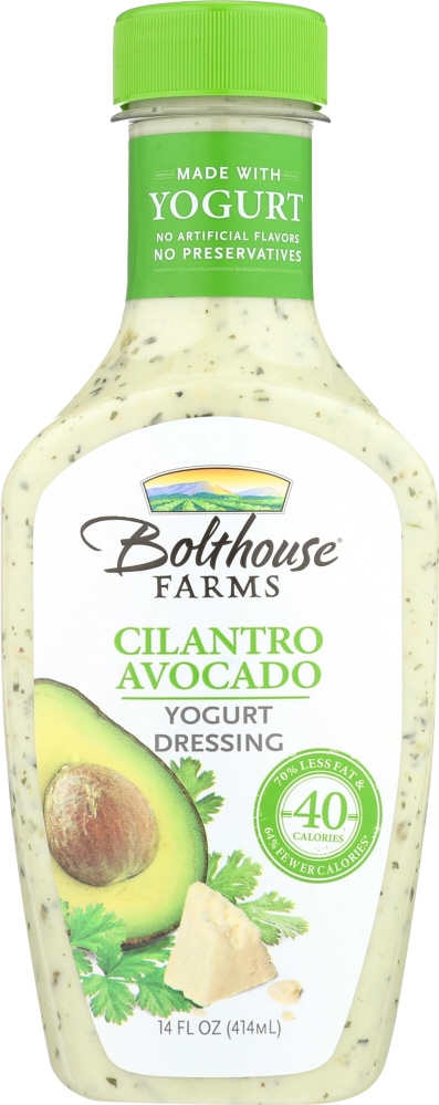 BOLTHOUSE FARMS: Cilantro Avocado Yogurt Dressing, 14 oz - 0071464017552