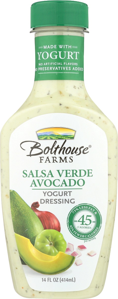BOLTHOUSE: Salsa Verde Avocado Yogurt Dressing, 14 oz - 0071464018818