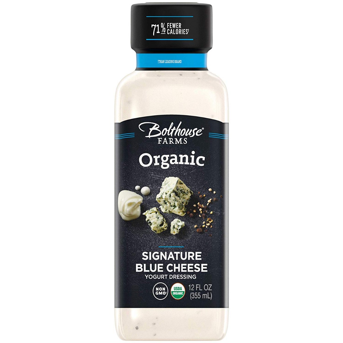 BOLTHOUSE FARMS: Organic Signature Blue Cheese Yogurt Dressing, 12 oz - 0071464019464