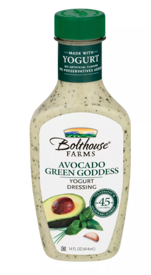 BOLTHOUSE FARMS: Avocado Green Goddess Yogurt Dressing, 14 oz - 0071464020255