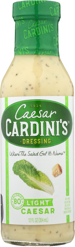 CARDINI: Light Caesar Dressing, 12 oz - 0071475010887