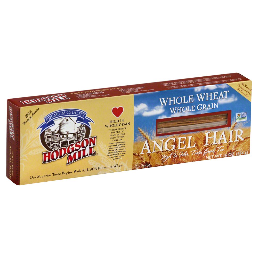 HODGSON MILL: Whole Wheat Angel Hair Pasta, 16 oz - 0071518000332