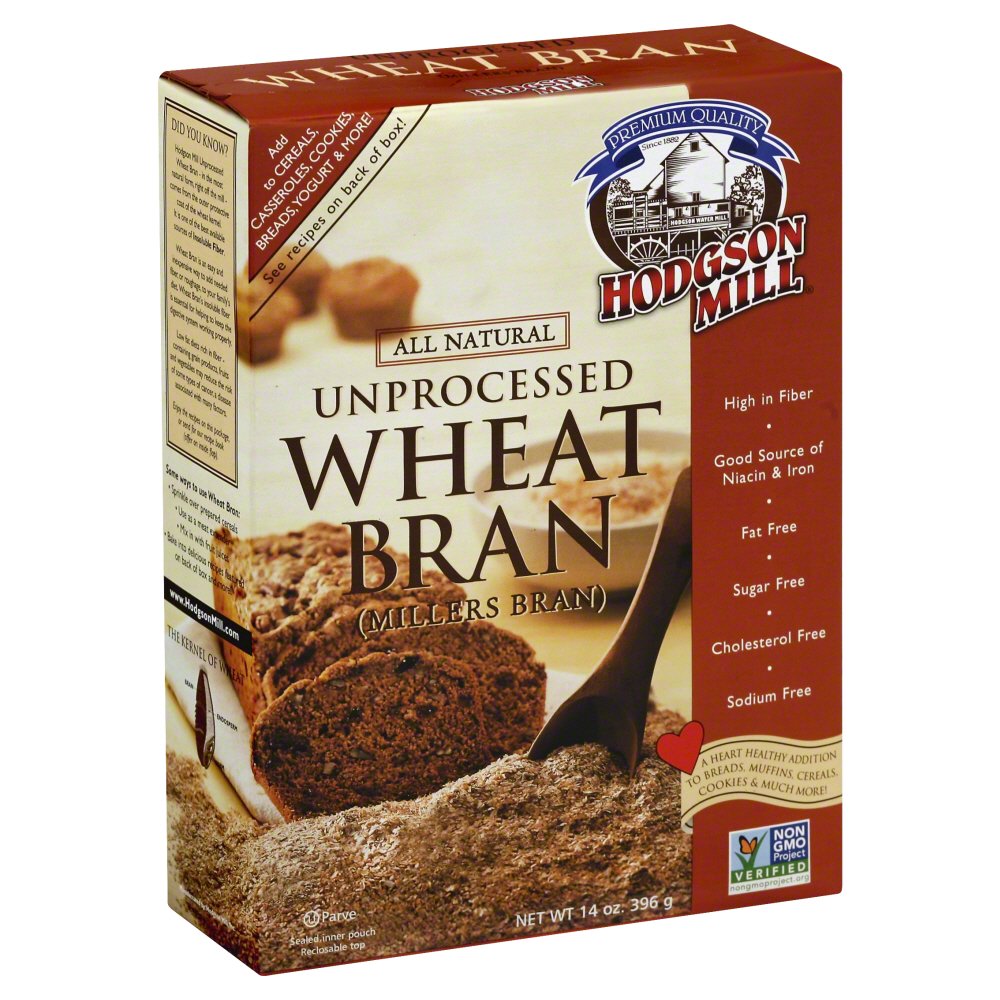 HODGSON MILL: Unprocessed Wheat Bran, 14 oz - 0071518010188