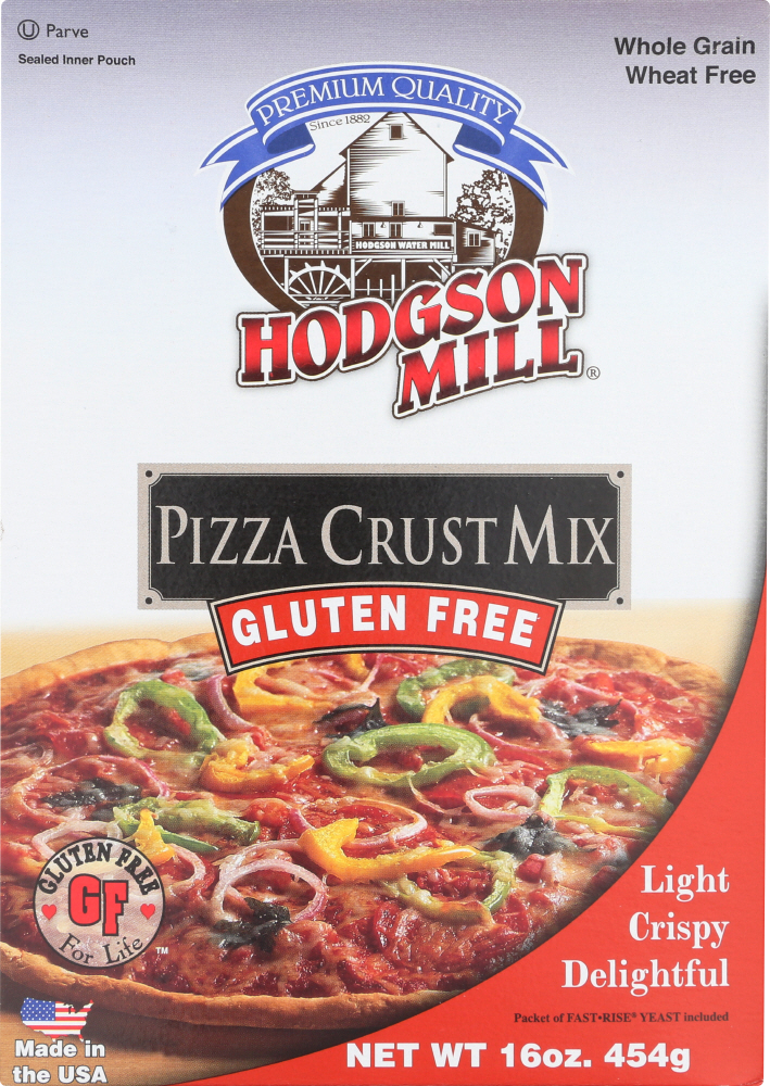HODGSON MILL: Gluten Free Pizza Crust Mix, 16 oz - 0071518021153