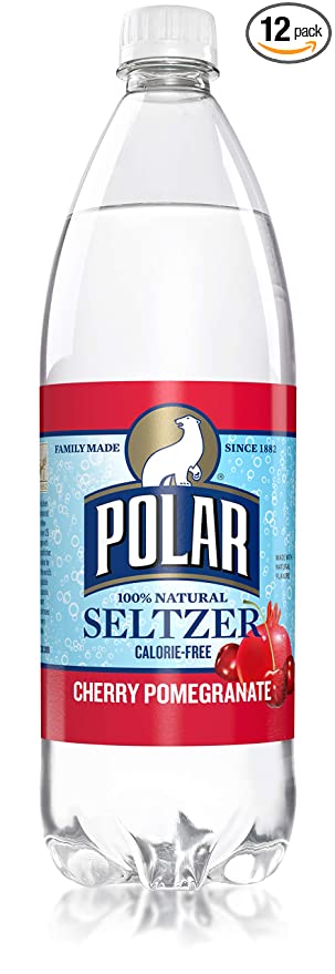 Polar Beverages Seltzer Cherry Pomegranate, 33.8 Fluid Ounce (Pack of 12) - 071537120196