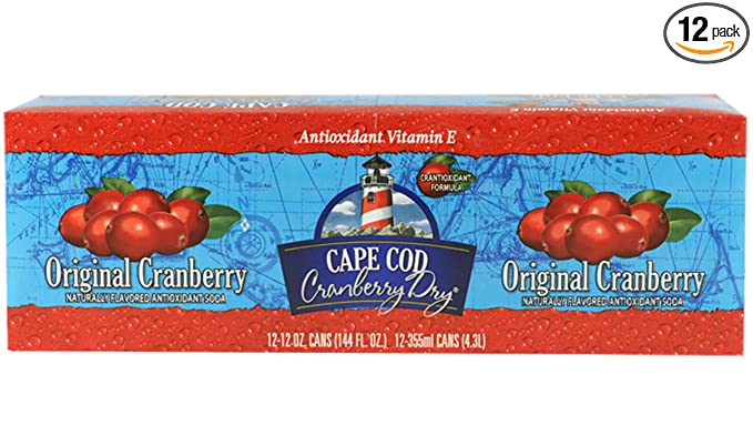  Polar Beverages Cape Cod Cranberry, 12 Fluid Ounce (Pack of 12)  - 071537201222