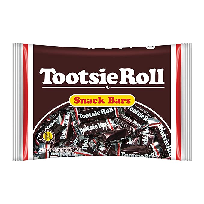  Tootsie Roll Snack Bars, Individually Foil Wrapped, 14.5 Oz Bag, 14.5 Oz  - 071720006986