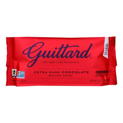 Guittard Chocolate Extra Dark - Chocolate Chip - Case Of 12 - 11.5 Oz. - 071818024809