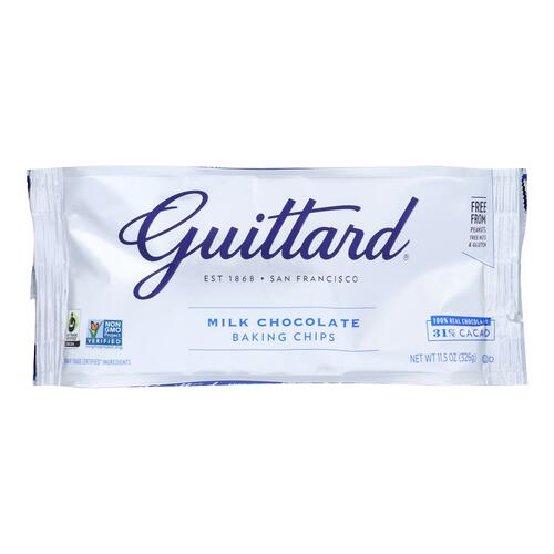 Guittard Chocolate Chips - Real Milk - Case Of 12 - 11.5 Oz. - 071818029507