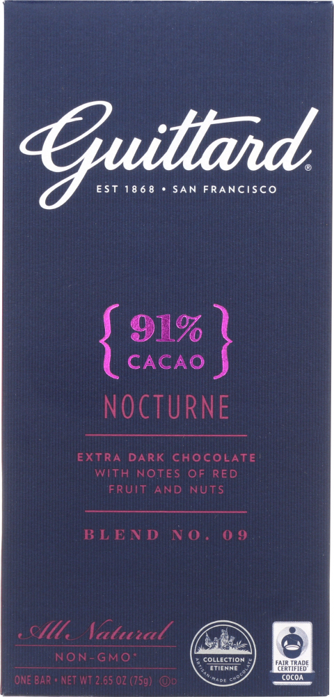 91% Cacao Extra Dark Chocolate With Notes Of Red Fruit And Nuts - 071818729100