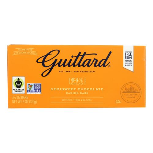 Guittard Chocolate Semisweet Chocolate - Baking - Case Of 12 - 2 Oz. - 071818764606