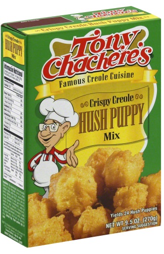 TONY CHACHERES: Crispy Creole Hush Puppy Mix, 9.5 oz - 0071998002086