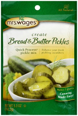 MRS WAGES: Bread & Butter Pickles Mix, 5.3 oz - 0072058603236