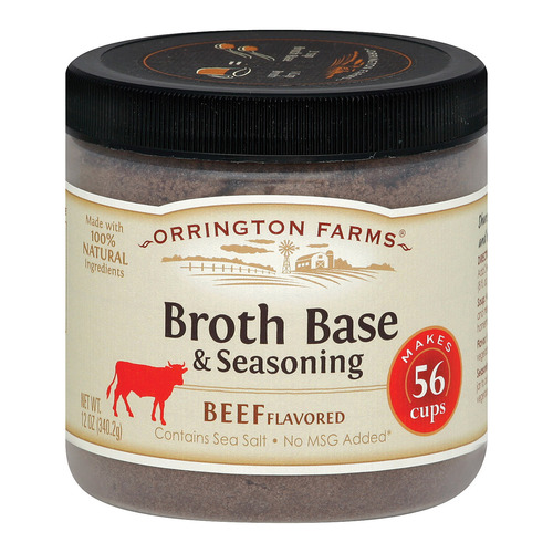  Orrington Farms Beef Flavored Broth Base & Seasoning, 12 Ounce  - 072058608576