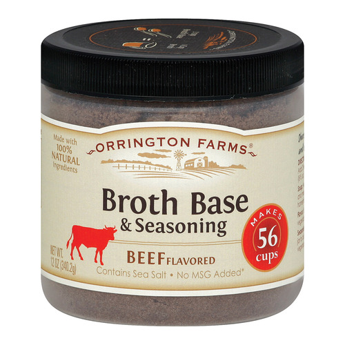 Orrington Farms Beef Flavored Broth Base & Seasoning, 12 Ounce - 072058608576