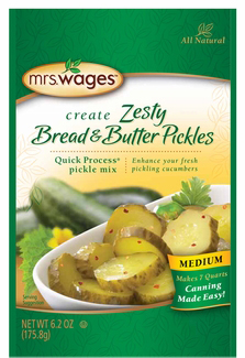 MRS WAGES: Zesty Bread & Butter Pickles, 6.2 oz - 0072058609955