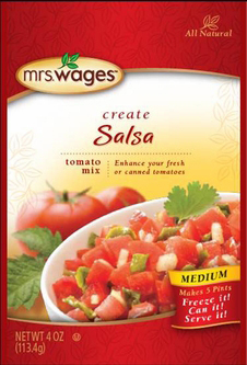 MRS WAGES: Salsa Tomato Mix, 4 oz - 0072058957575