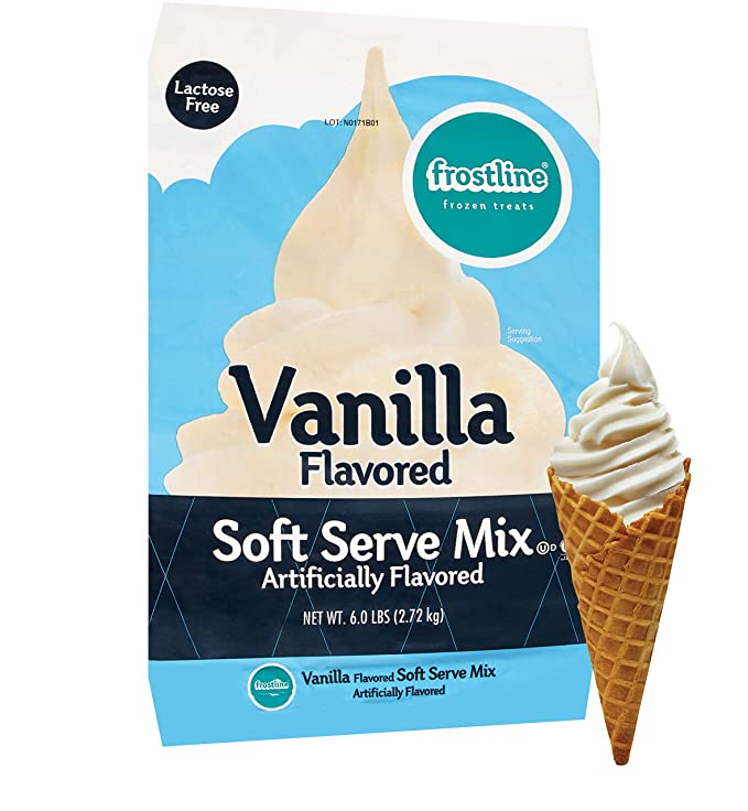  Frostline Vanilla Soft Serve Ice Cream Mix, 6 Pounds  - 072058970505