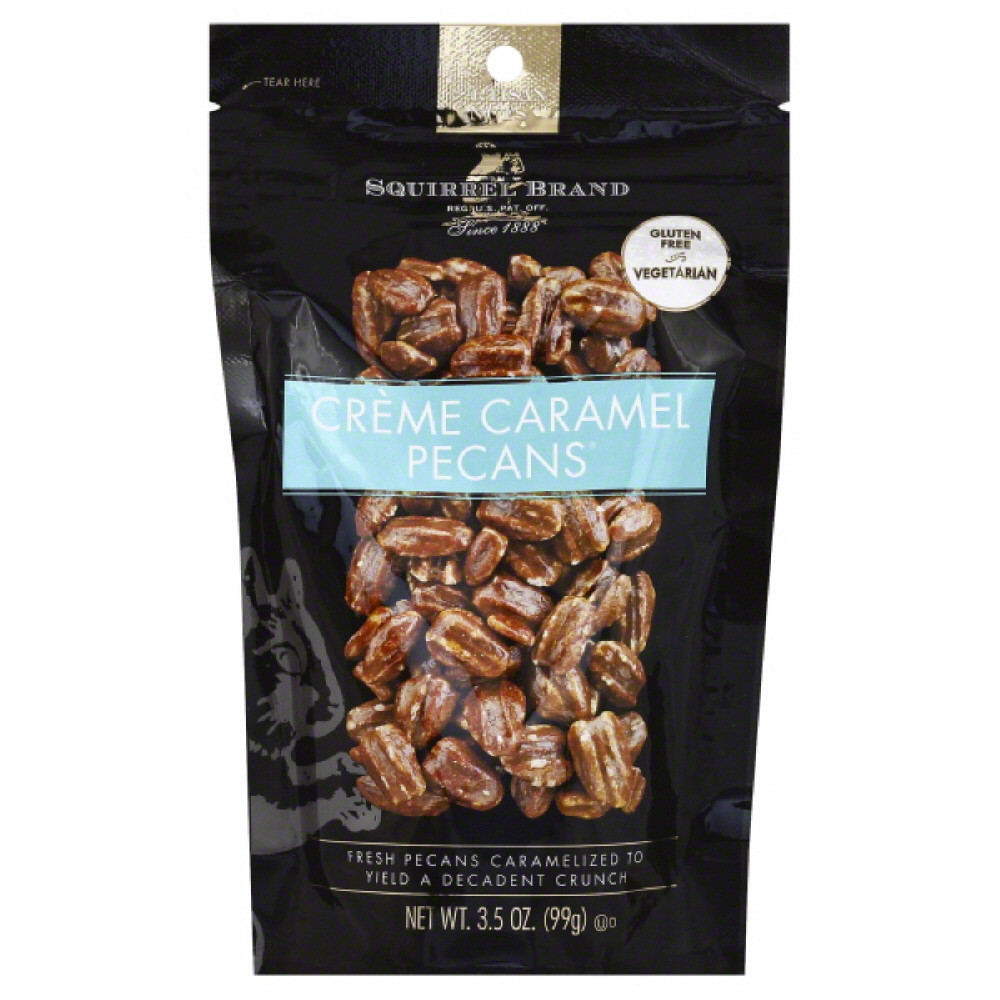 SQUIRREL BRAND: Nut Pecan Crème Caramel, 3.5 oz - 0072238640044