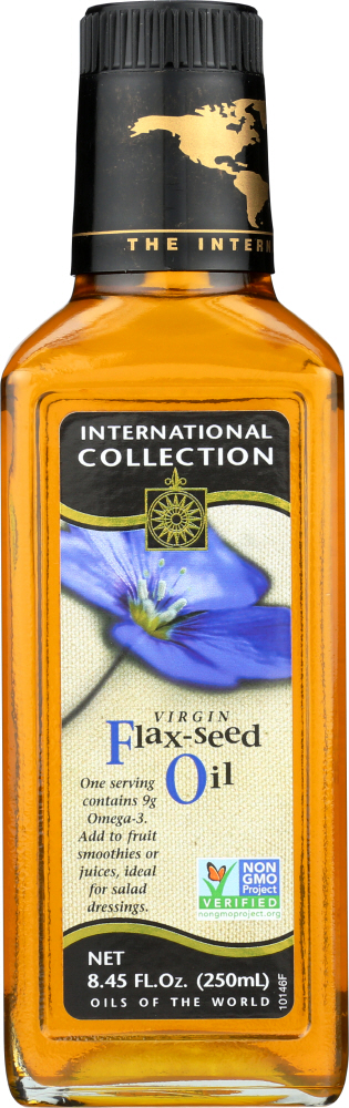 International Collection Flax-seed Oil - Virgin - Case Of 6 - 8.45 Fl Oz. - 072248292028