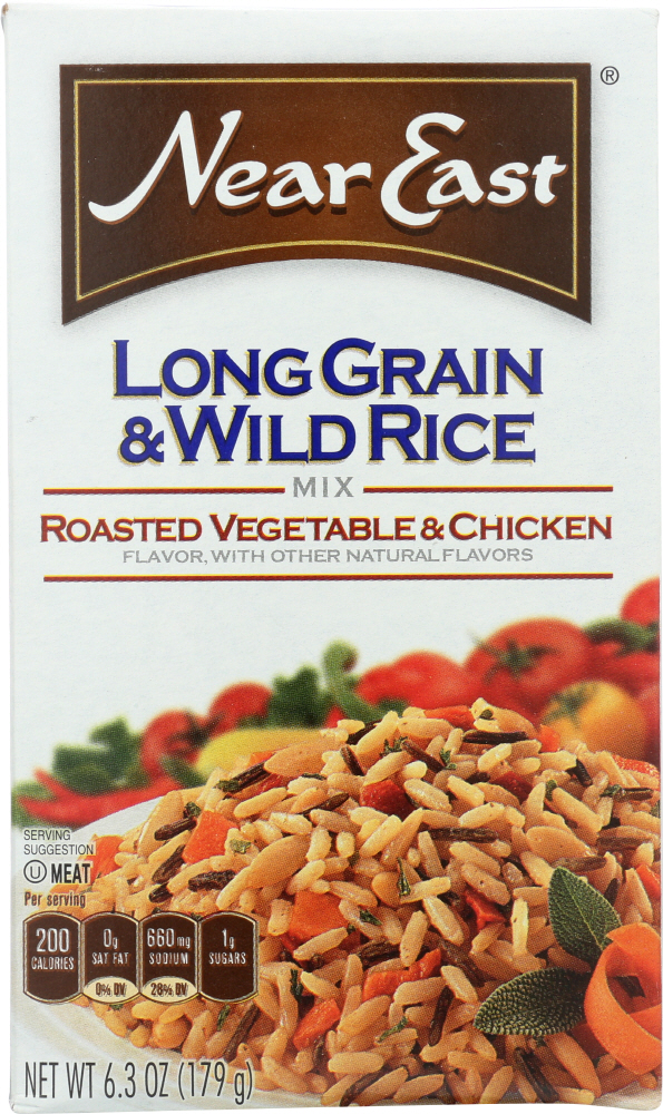 Near East Roasted Vegetable & Chicken Long Grain & Wild Rice 6.3 Ounce Paper Box - 00072251001471