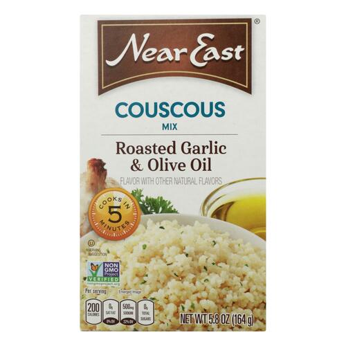 Near East Couscous Roasted - Olive Oil And Garlic - Case Of 12 - 5.8 Oz. - 0072251001556