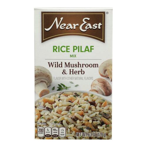 Near East Rice Pilaf Mix - Mushrooms And Herbs - Case Of 12 - 6.3 Oz. - 072251002164
