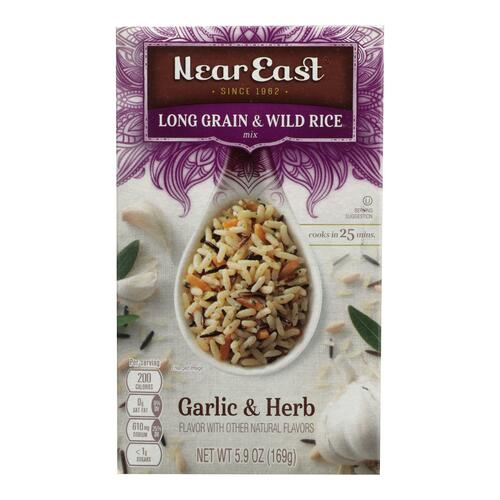 NEAR EAST: Rice Mix Long Grain Wild Garlic, 5.9 oz - 0072251007152